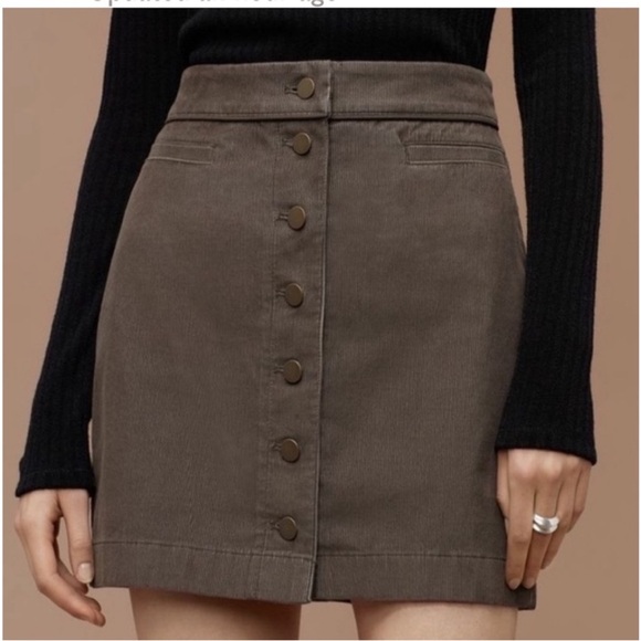 Aritzia Wilfred Free Karmen Green Mini Skirt size 4 - Picture 1 of 7